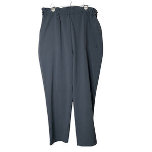 EMS Pull On Pants Womens Large Gray Elastic Waist Pockets Athleisure‎ Casual